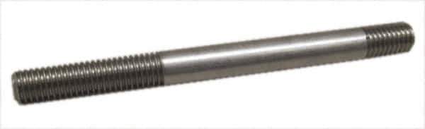 Gibraltar - 5/8-11 8" OAL Equal Double Threaded Stud - Carbon Steel, Black Oxide Finish, 2" Equal Thread Length - Apex Tool & Supply