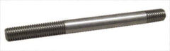 Gibraltar - 3/4-10 6" OAL Equal Double Threaded Stud - Carbon Steel, Black Oxide Finish, 1-3/4" Equal Thread Length - Apex Tool & Supply