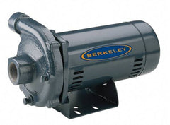 Berkeley - ODP Motor, 115/230 Volt, 1 Phase, 1-1/2 HP, Cast Iron Straight Pump - 1-1/4 Inch Inlet, 1 Inch Outlet, 118 Max Head psi, Noryl Impeller - Apex Tool & Supply