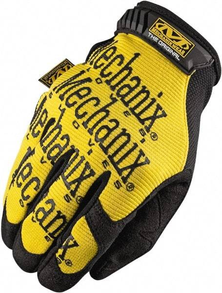 Mechanix Wear - Size XL (11) Synthetic Leather General Protection Work Gloves - For Mechanic's & Lifting, Uncoated, Hook & Loop Cuff, Full Fingered, Yellow, Paired - Apex Tool & Supply