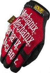 Mechanix Wear - Size XL (11) Synthetic Leather General Protection Work Gloves - For Mechanic's & Lifting, Uncoated, Hook & Loop Cuff, Full Fingered, Red, Paired - Apex Tool & Supply