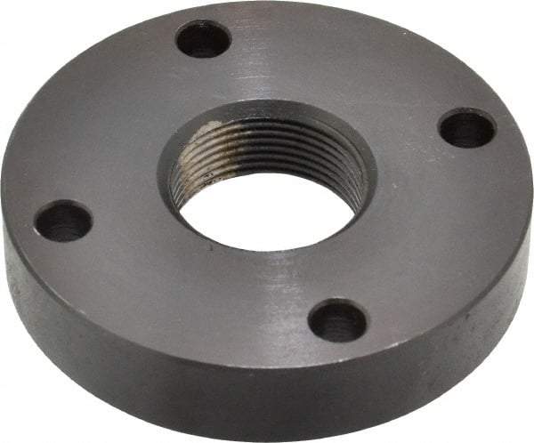 Keystone Threaded Products - 1-18 Int Thread, 3/4" Bar Diam, 2.63" Flange OD x 0.53" Thickness Precision Acme Mounting Flange - 4 Mounting Holes, Black Oxide Finish, Carbon Steel - Apex Tool & Supply