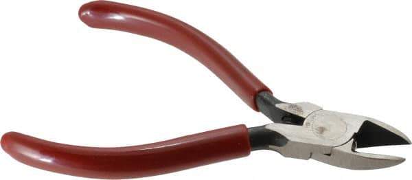 Proto - 4-7/16" OAL, Cutting Pliers - 19/32" Jaw Length x 9/16" Jaw Width, Round Head, Plastisol Handle - Apex Tool & Supply