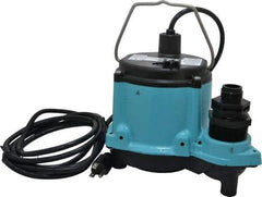 Little Giant Pumps - 1/3 hp, 115 Amp Rating, 115 Volts, Manual Operation, Dewatering Pump - Cast Iron Housing - Apex Tool & Supply