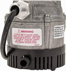 Little Giant Pumps - 115 Amp Rating, 115 Volts, Electric Button Operation, Submersible Pump - Cast Aluminum Housing - Apex Tool & Supply