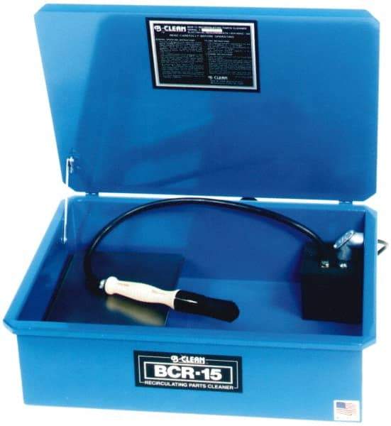 Build-All - Bench Top Solvent-Based Parts Washer - 5 Gal Max Operating Capacity, Steel Tank, 120 Input Volts - Apex Tool & Supply