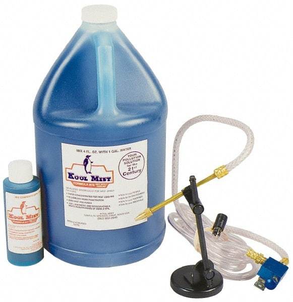 Kool Mist - Tankless Mist Coolant Unit - 4' Coolant Line Length, 4" Hose Length - Apex Tool & Supply