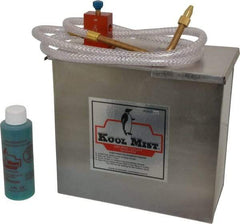 Kool Mist - 1 Outlet, 1 Gal Tank Capacity, Stainless Steel Tank Mist Coolant System - 4' Coolant Line Length, 6" Hose Length, 5/16" Nozzle Diam - Apex Tool & Supply
