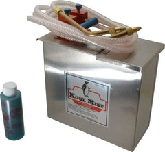 Kool Mist - 2 Outlet, 1 Gal Tank Capacity, Stainless Steel Tank Mist Coolant System - 4' Coolant Line Length, 6" Hose Length, 5/16" Nozzle Diam - Apex Tool & Supply