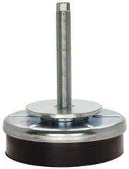 Royal Products - M20 x 1.50 Bolt Thread, Stud Mount Leveling Pad & Mount - 5,500 Max Lb Capacity, 6-1/4" Base Diam - Apex Tool & Supply