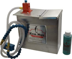 Kool Mist - 1 Outlet, 1 Gal Tank Capacity, Stainless Steel Tank Mist Coolant System - 4' Coolant Line Length, 18" Hose Length, 5/16" Nozzle Diam - Apex Tool & Supply