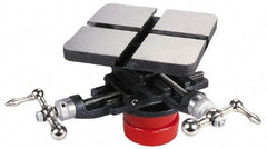 Interstate - 5" Cross Travel x 5" Longitudinal Travel, Slide Machining Table - 4-1/4" Overall Height - Apex Tool & Supply