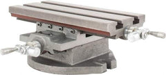 Phase II - 5-1/2" Table Width x 12 Table Length, 5" Cross Travel x 8" Longitudinal Travel, Slide Machining Table - 4-1/2" Overall Height, 9" Base Length x 8" Base Width - Apex Tool & Supply