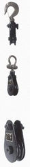 Value Collection - 4, 400 Lbs. Load Limit, Side Release Snatch Block - Single Sheave, 3 Inch Outside Diameter, Wire Rope, 5/16 Inch Diameter, Steel - Apex Tool & Supply