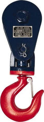 Value Collection - 17, 600 Lbs. Load Limit, Side Release Snatch Block - Single Sheave, 6 Inch Outside Diameter, Wire Rope, 5/8 Inch Diameter, Steel - Apex Tool & Supply
