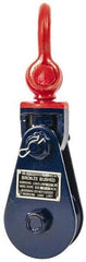 Value Collection - 8, 800 Lbs. Load Limit, Side Release Snatch Block - Single Sheave, 4-1/2 Inch Outside Diameter, Wire Rope, 3/8 Inch Diameter, Steel - Apex Tool & Supply