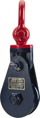 Value Collection - 17, 600 Lbs. Load Limit, Side Release Snatch Block - Single Sheave, 6 Inch Outside Diameter, Wire Rope, 5/8 Inch Diameter, Steel - Apex Tool & Supply
