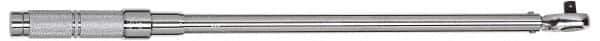 Proto - 1/2" Drive Micrometer Type Ratchet Head Torque Wrench - 40 N/m to 200 N/m Torque, 21-1/2" OAL, Ratchet Head - Apex Tool & Supply