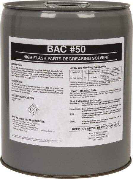 Made in USA - 5 Gal Pail Parts Washer Fluid - Solvent-Based - Apex Tool & Supply
