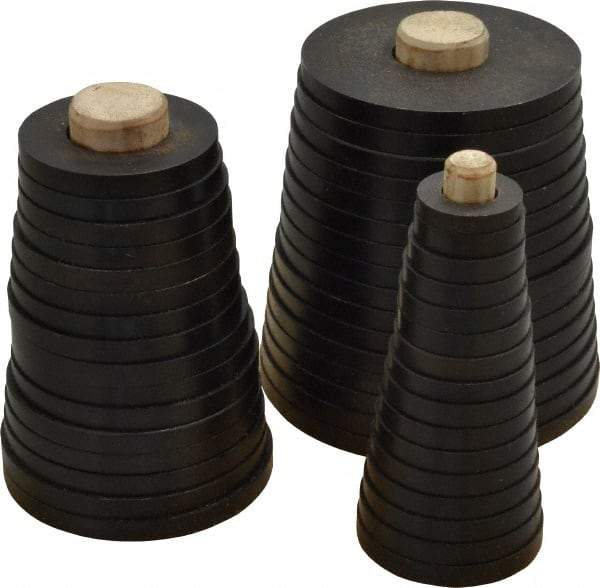 Eagle Rock - 48 Piece, Lathe Chuck Anti-Backlash Ring Set - 1 to 3-15/16" OD - Apex Tool & Supply