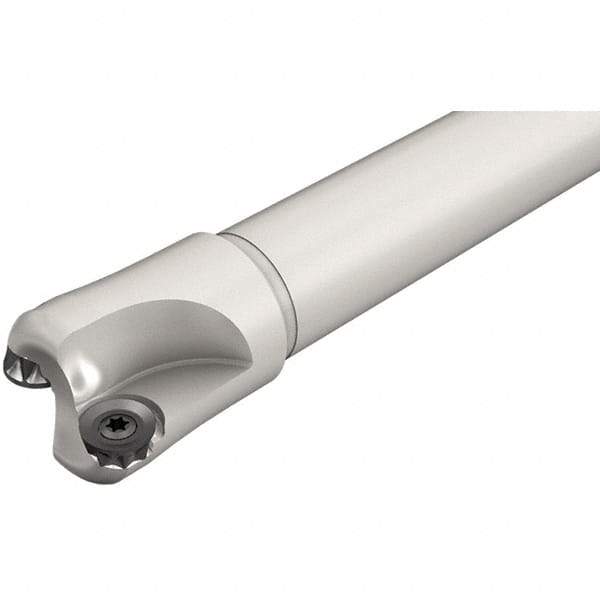 Iscar - 32mm Cut Diam, 6mm Max Depth of Cut, 25mm Shank Diam, 180mm OAL, Indexable Square Shoulder End Mill - Cylindrical Shank, Series ChamMill - Apex Tool & Supply