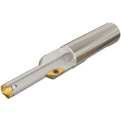 Iscar - 0.382 to 0.393" Diam, 1.06" Max Depth, 5/8" Shank Diam, 3.72" OAL, Replaceable Tip Drill - AOMT, IDI-SG, IDI-SK Insert, DCT Toolholder, Series ChamDrill - Apex Tool & Supply