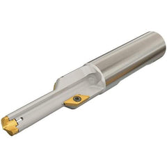 Iscar - 0.512 to 0.551" Diam, 1.06" Max Depth, 5/8" Shank Diam, 3.78" OAL, Replaceable Tip Drill - AOMT, IDI-SG, IDI-SK Insert, DCT Toolholder, Series ChamDrill - Apex Tool & Supply