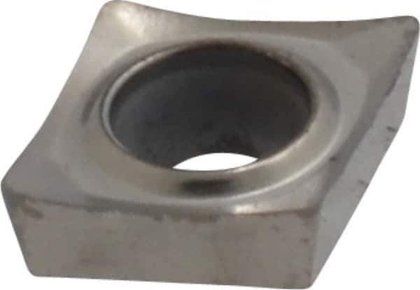 Kennametal - CPGT21.51 HP Grade KC5410 Carbide Turning Insert - TiB2 Finish, 80° Diamond, 1/4" Inscr Circle, 3/32" Thick, 1/64" Corner Radius - Apex Tool & Supply
