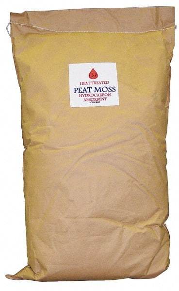 Made in USA - 25 Lb Bag Heat-Treated Peat Moss Granular Sorbent - Universal Use - Apex Tool & Supply