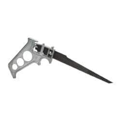 Stanley - Steel Blade Keyhole Saw - Cast Aluminum Handle, Pistol Grip, 8" OAL - Apex Tool & Supply