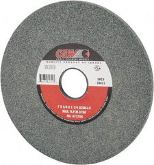 Camel Grinding Wheels - 7" Diam x 1-1/4" Hole x 1/4" Thick, I Hardness, 60 Grit Surface Grinding Wheel - Silicon Carbide, Type 1, Medium Grade, 3,760 Max RPM, Vitrified Bond, No Recess - Apex Tool & Supply