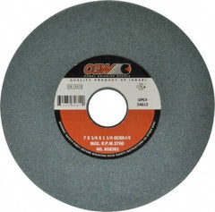 Camel Grinding Wheels - 7" Diam x 1-1/4" Hole x 1/4" Thick, I Hardness, 80 Grit Surface Grinding Wheel - Silicon Carbide, Type 1, Medium Grade, 3,760 Max RPM, Vitrified Bond, No Recess - Apex Tool & Supply