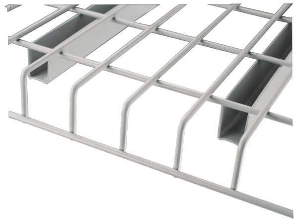Nashville Wire - 58" Wide, 1-1/2" High, Open Shelving Welded Wire Decking - Steel, 48" Deep, Use with Pallet Racks - Apex Tool & Supply