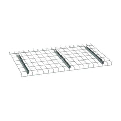 Nashville Wire - 46" Wide, 1-1/2" High, Open Shelving Welded Wire Decking - Steel, 24" Deep, Use with Pallet Racks - Apex Tool & Supply