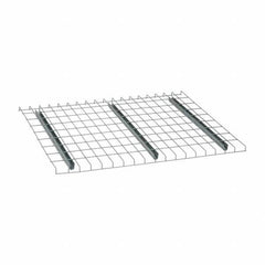 Nashville Wire - 46" Wide, 1-1/2" High, Open Shelving Welded Wire Decking - Steel, 36" Deep, Use with Pallet Racks - Apex Tool & Supply