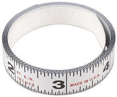 Starrett - Adhesive Tape Measures Length (Feet): 12.00 Length (Meters): 3.66 - Apex Tool & Supply