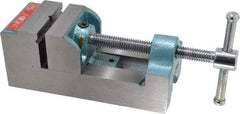 Wilton - 2-9/16" Jaw Opening Capacity x 1-1/2" Throat Depth, Horizontal Drill Press Vise - 2-1/2" Wide Jaw, Stationary Base, Standard Speed, 8-13/64" OAL x 3-3/4" Overall Height, Cast Iron - Apex Tool & Supply
