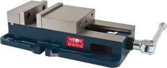 Wilton - 6" Jaw Width, 7-1/2" Jaw Opening Capacity, Horizontal Stationary Machine Vise - Manual Operation, 1 Station, 19-45/64" Long x 6.7" High x 1-3/4" Deep, 2" Jaw Height, 85,000 psi Max Clamp Force, Ductile Alloy - Apex Tool & Supply