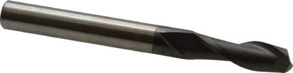 Niagara Cutter - 1/4", 3/4" LOC, 1/4" Shank Diam, 2-1/2" OAL, 2 Flute, Solid Carbide Square End Mill - Single End, Diamond Finish, Spiral Flute, 30° Helix, Centercutting, Right Hand Cut, Right Hand Flute, Series DIA230 - Apex Tool & Supply