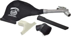 US Airtool - Portable Vacuum Air Gun Kit with Round Brush, Crevice Tool & 5" Wide Nozzle - Vacuums Chip, Dirt, Powder & Liquid - Apex Tool & Supply