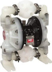 ARO/Ingersoll-Rand - 1" NPT, Nonmetallic, Air Operated Diaphragm Pump - Nitrile Diaphragm, Polypropylene Housing - Apex Tool & Supply