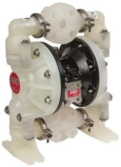 ARO/Ingersoll-Rand - 1" NPT, Nonmetallic, Air Operated Diaphragm Pump - PTFE Diaphragm, Polypropylene Housing - Apex Tool & Supply