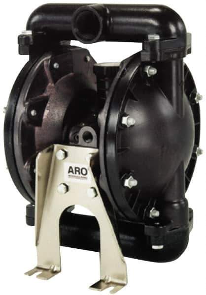 ARO/Ingersoll-Rand - 1" NPT, Metallic, Air Operated Diaphragm Pump - Santoprene Diaphragm, Stainless Steel Housing - Apex Tool & Supply