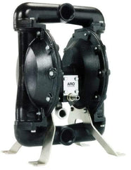 ARO/Ingersoll-Rand - 1-1/2" NPT, Metallic, Air Operated Diaphragm Pump - Nitrile Diaphragm, Aluminum Housing - Apex Tool & Supply