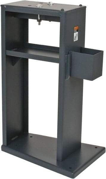Dake - 18 Inch Long x 24 Inch Wide/Deep x 33 Inch High, Metal Cutting and Forming Machine Stand - For Use with 1-1/2B Arbor Press - Apex Tool & Supply