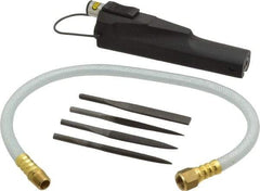 Florida Pneumatic - 4 CFM Air Consumption, 1/4 Inch Long Stroke Flat, Round and Triangular Air Files - 90 psi Air Pressure, 1/4 NPT Inlet - Apex Tool & Supply