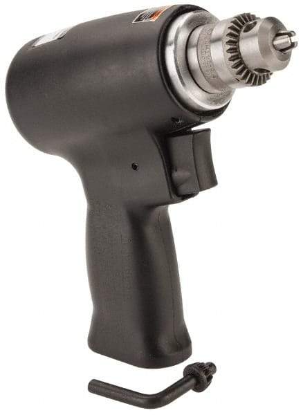 Florida Pneumatic - 1/4" Keyed Chuck - Pistol Grip Handle, 20,000 RPM, 4 CFM, 0.3333 hp, 60-90 psi - Apex Tool & Supply