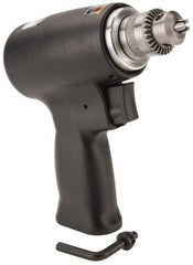 Florida Pneumatic - 1/4" Keyed Chuck - Pistol Grip Handle, 20,000 RPM, 4 CFM, 0.3333 hp, 60-90 psi - Apex Tool & Supply