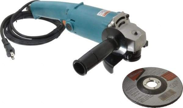 Makita - 5" Wheel Diam, 10,000 RPM, Corded Angle & Disc Grinder - 5/8-11 Spindle, 115 Volts, 9 Amps - Apex Tool & Supply