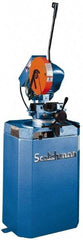 Scotchman - 2 Cutting Speeds, 10-3/4" Blade Diam, Cold Saw - 60 & 120 RPM Blade Speed, Floor Machine, 3 Phase, Compatible with Ferrous Material - Apex Tool & Supply